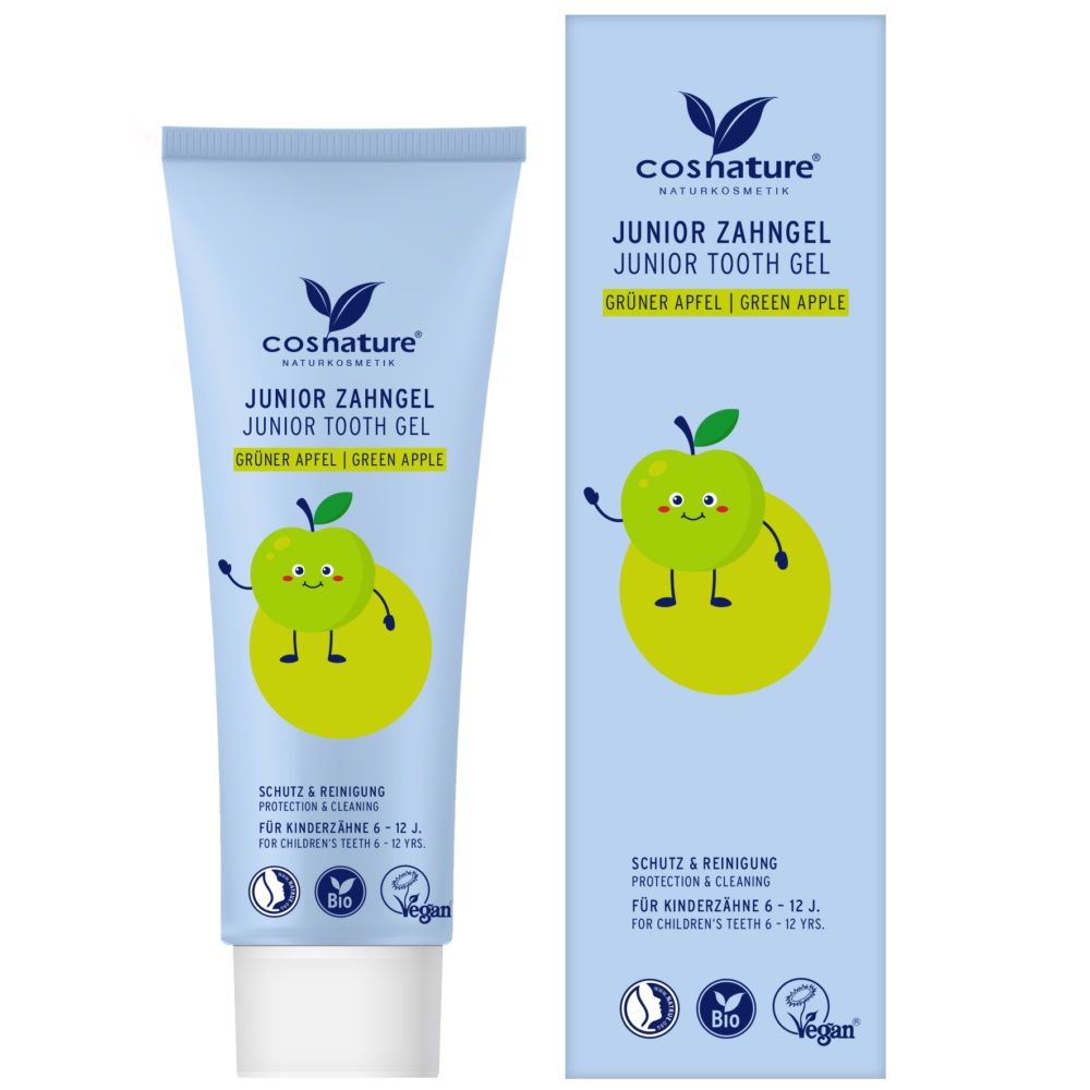 Økologisk Børnetandpasta Gel COSNATURE Junior Green Apple 75 ml