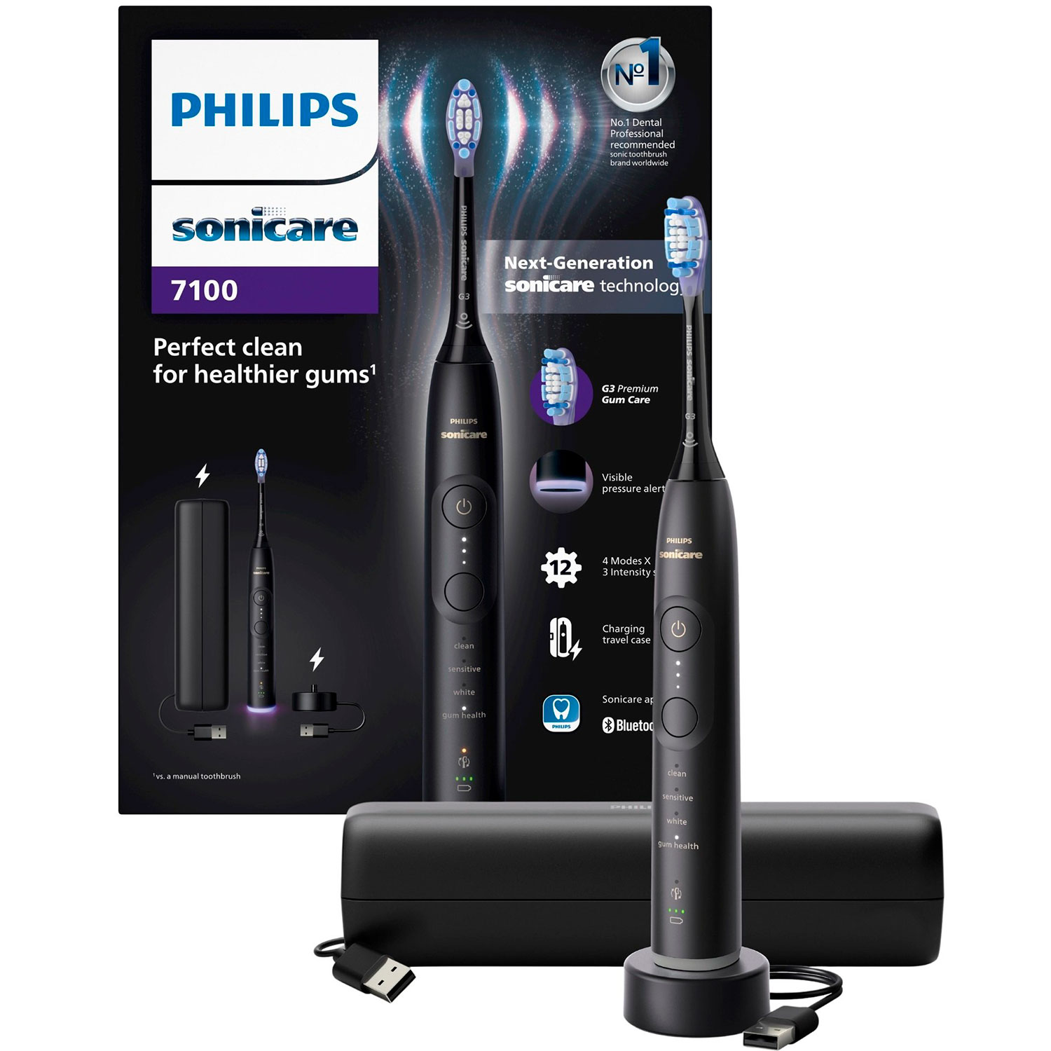 Philips Sonicare Series 7100 El-Tandbørste Inkl. Etui