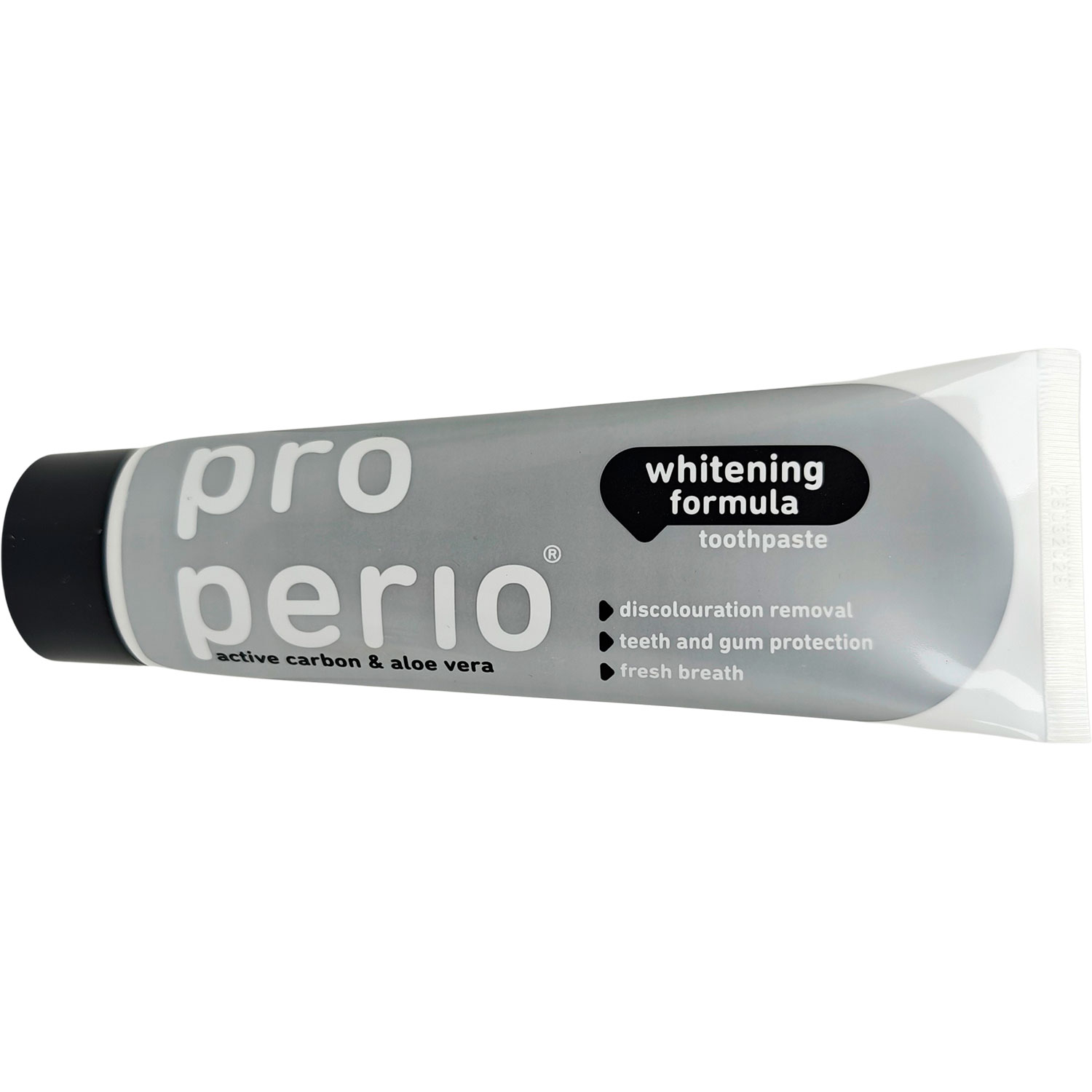 Naturlig Whitening Tandpasta PRO PERIO Active Carbon & Aloe Vera 125 ml