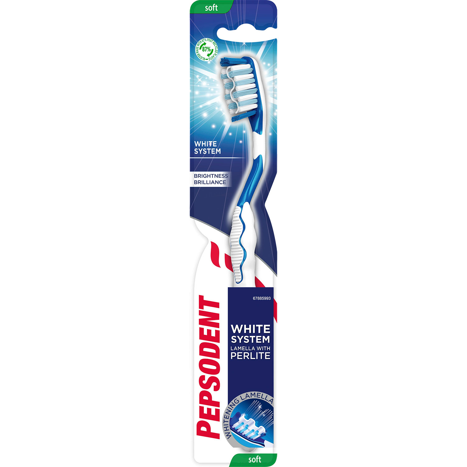 Whitening Tandbørste PEPSODENT White System Perlite Soft