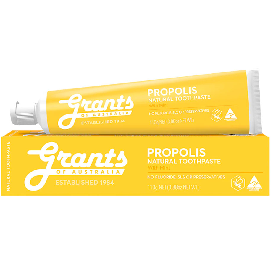 Naturlig Propolis Tandpasta GRANTS Xylitol & Tea Tree Fluorfri 110g