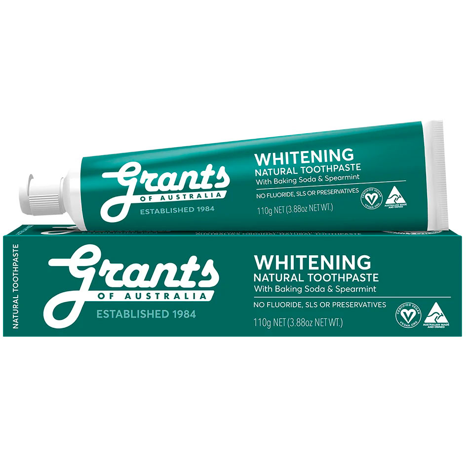 Naturlig Whitening Tandpasta GRANTS Xylitol & Spearmint Fluorfri 110g