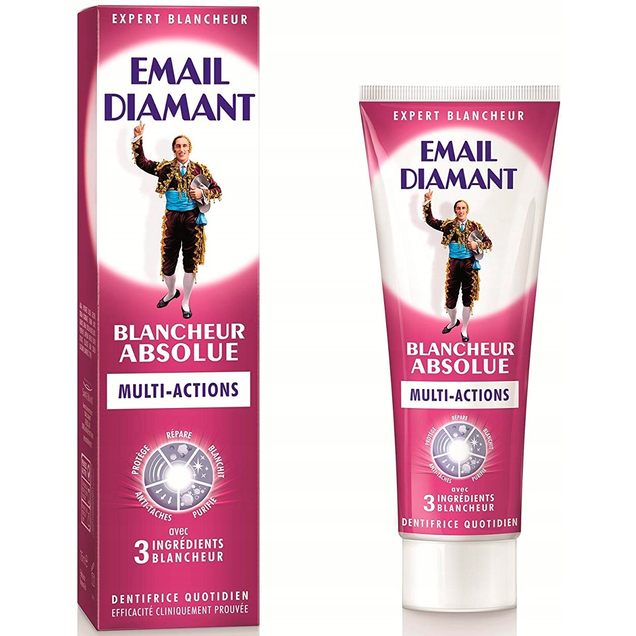 Zahnaufhellung Zahnpasta EMAIL DIAMANT Absolute Whiteness 75 ml.
