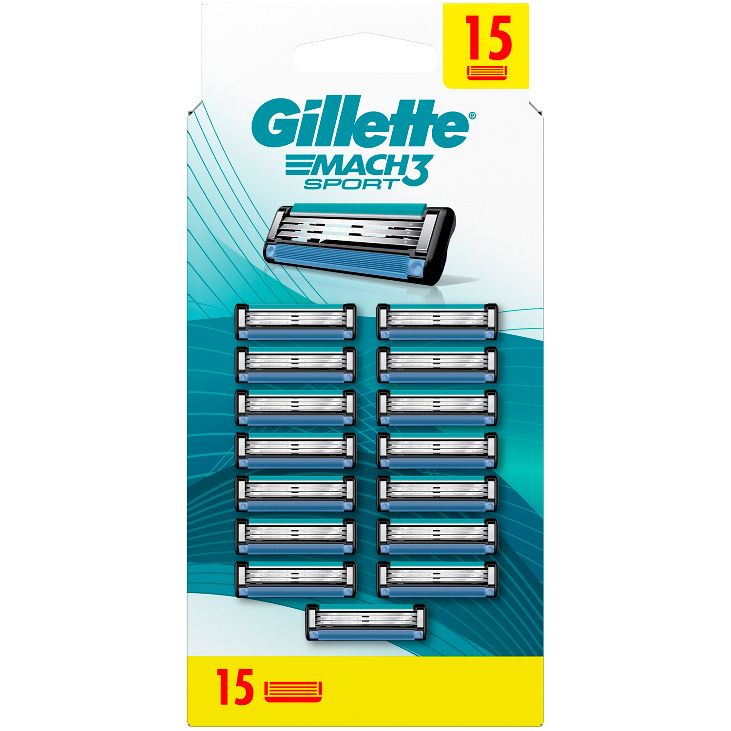 GILLETTE Mach3 Sport Rasierklingen 15 Stk.