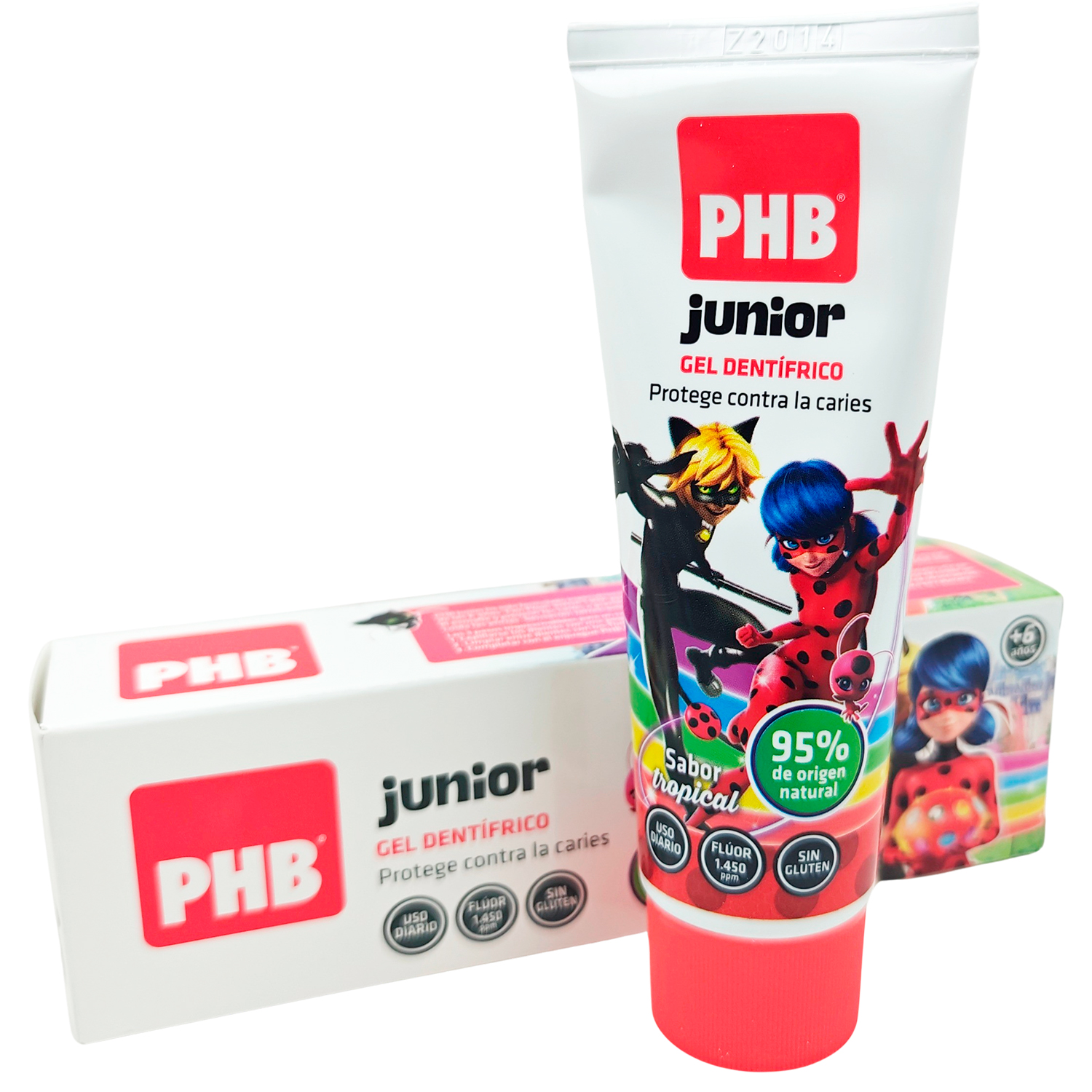 Xylitol Kinderzahnpasta Gel PHB Junior Miraculous 75 ml