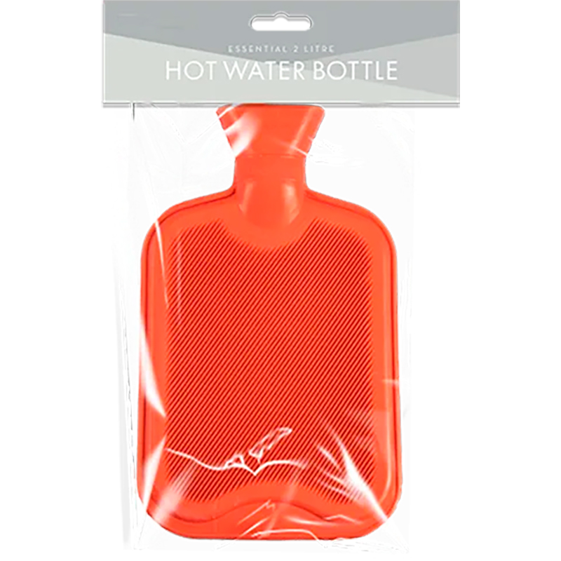 Wärmflasche Farbige 2 ltr. EU Standard ROT