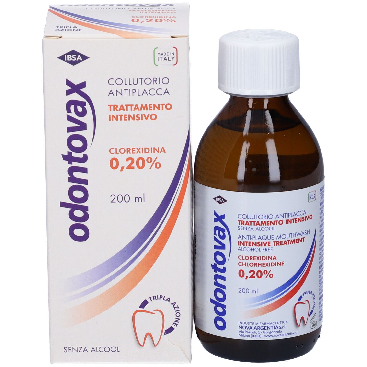Klorhexidin Mundskyl 0.20 % ODONTOVAX 200 ml