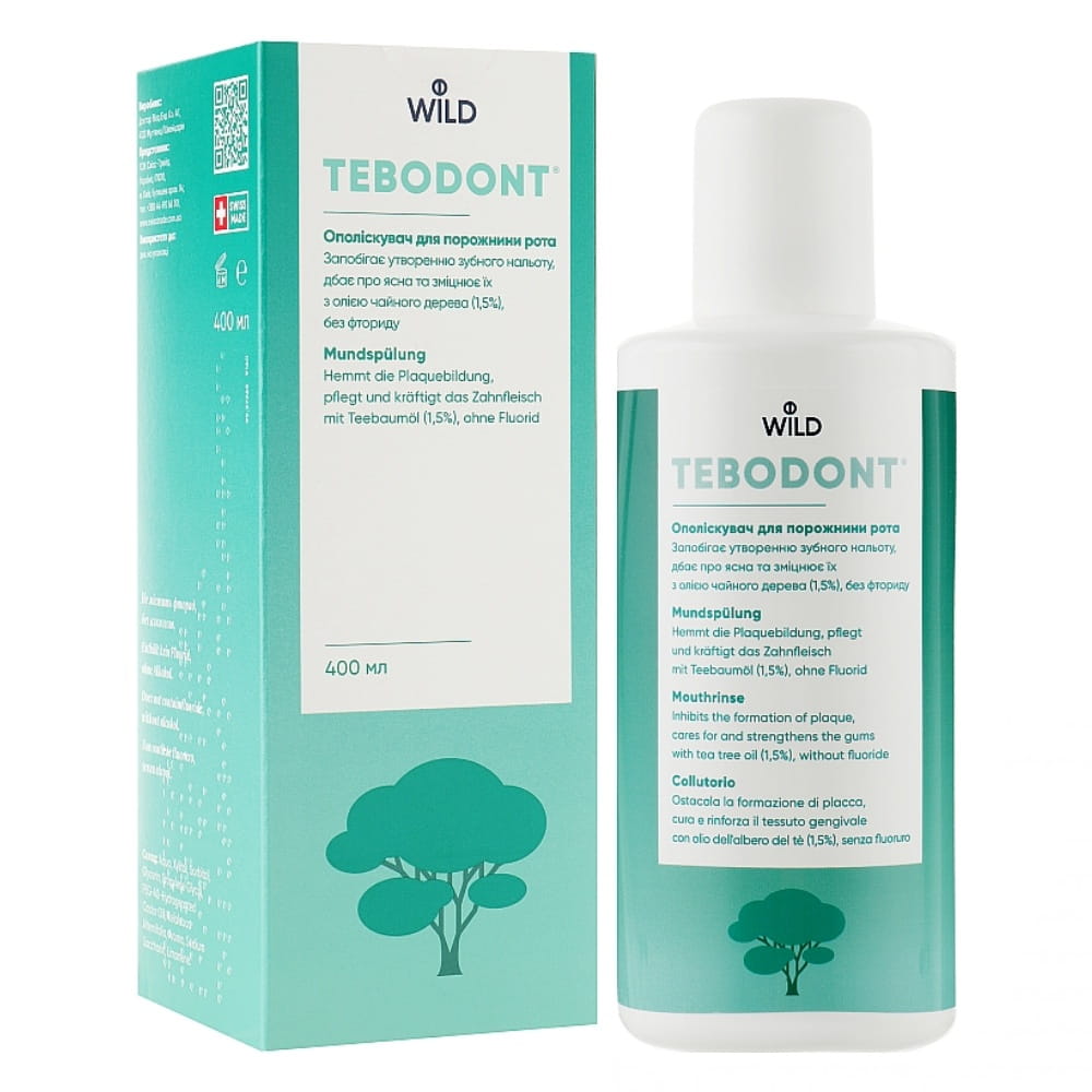 Tea Tree & Xylitol Mundspülung Wild Pharma TEBODONT 500 ml