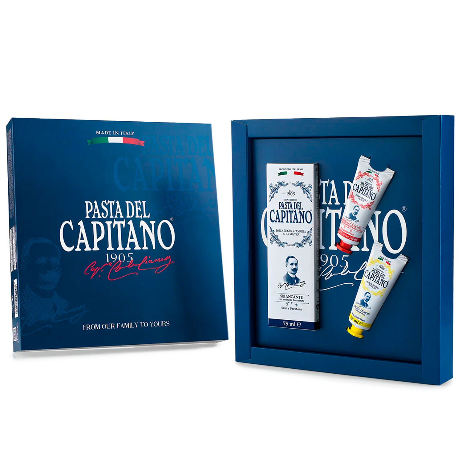 Italienische Zahnpasta PASTA DEL CAPITANO Geschenkbox