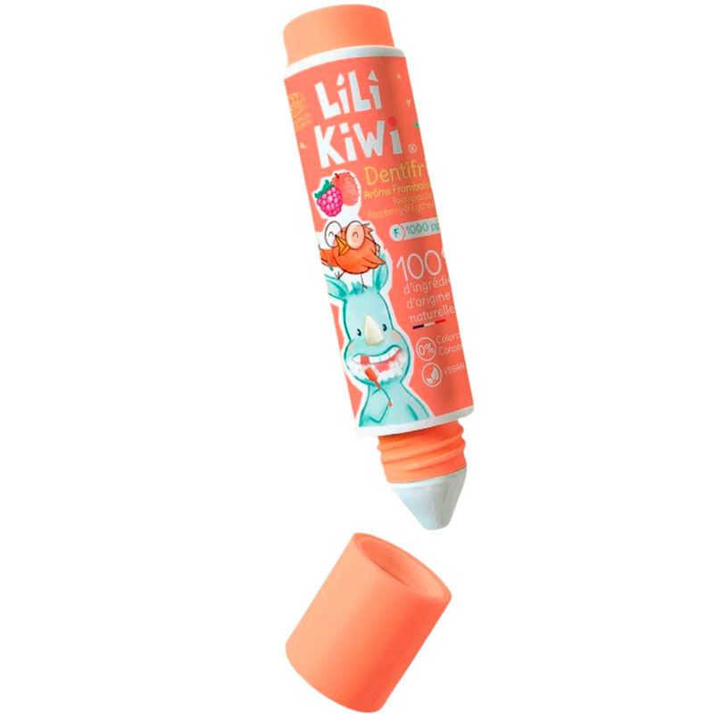 Naturlig Xylitol Kinderzahnpasta LILIKIWI Raspberry-Lychee 30ml