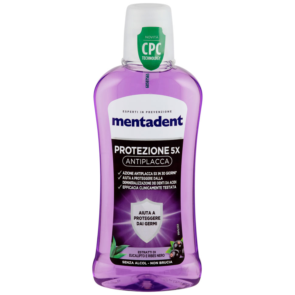 CPC Mundskyl MENTADENT 5x Anti Plaque 400 ml