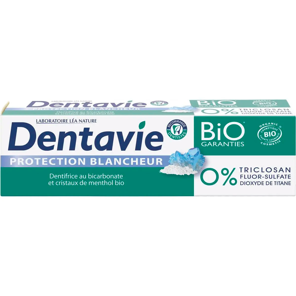 Økologisk Whitening Tandpasta DENTAVIE Whiteness Protection Xylitol 75 ml