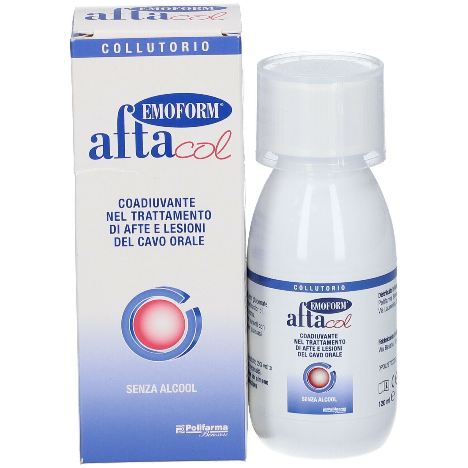 Mundskyl mod after og mundlæsioner - EMOFORM Aftacol Collutorio 120 ml