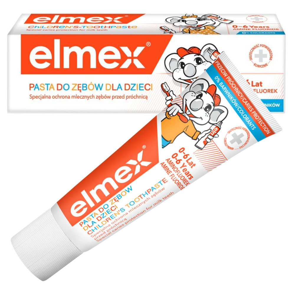 ELMEX Kinderzahnpasta Sanfter und effektiver Schutz für Milchzähne 50 ml.