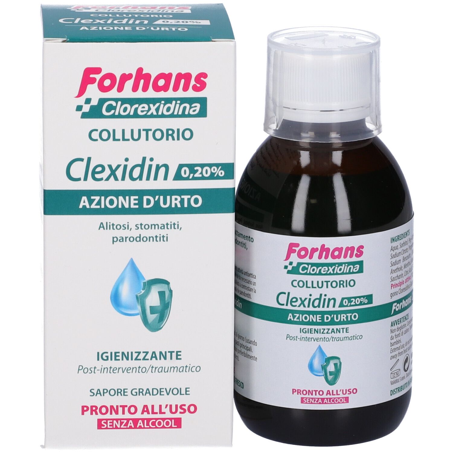 Chlorhexidin Mundspülung 0.20 % FORHANS Clexidin Alkoholfrei 200 ml