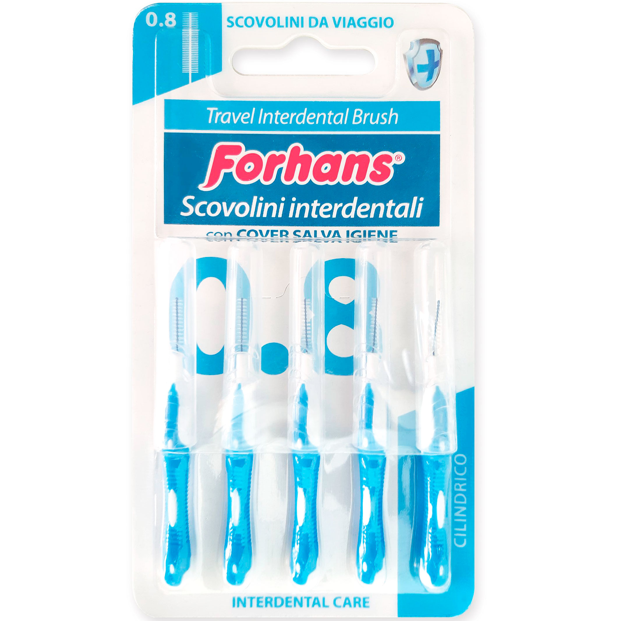 Mellemrumsbørster 5 stk. FORHANS Scovolini Interdentali 0.8 mm