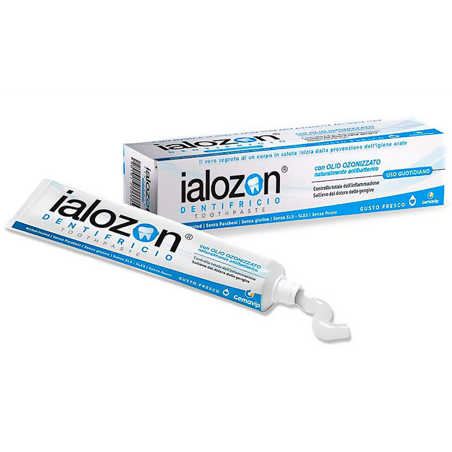 Xylitol Tandpasta IALOZON Blue Hyaluron + Vitamin E 75 ml.
