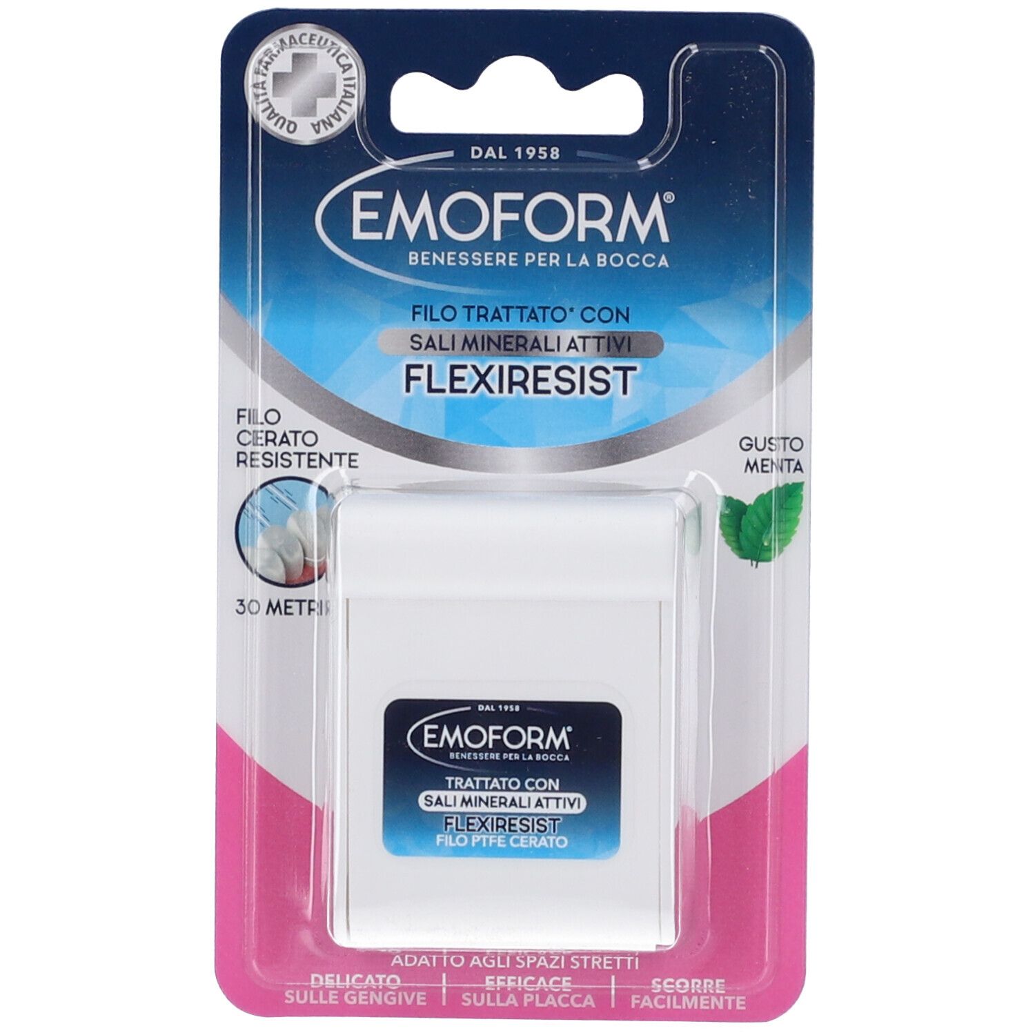 PTFE Tandtråd EMOFORM Flexiresist Mineral Salts 30 mtr.