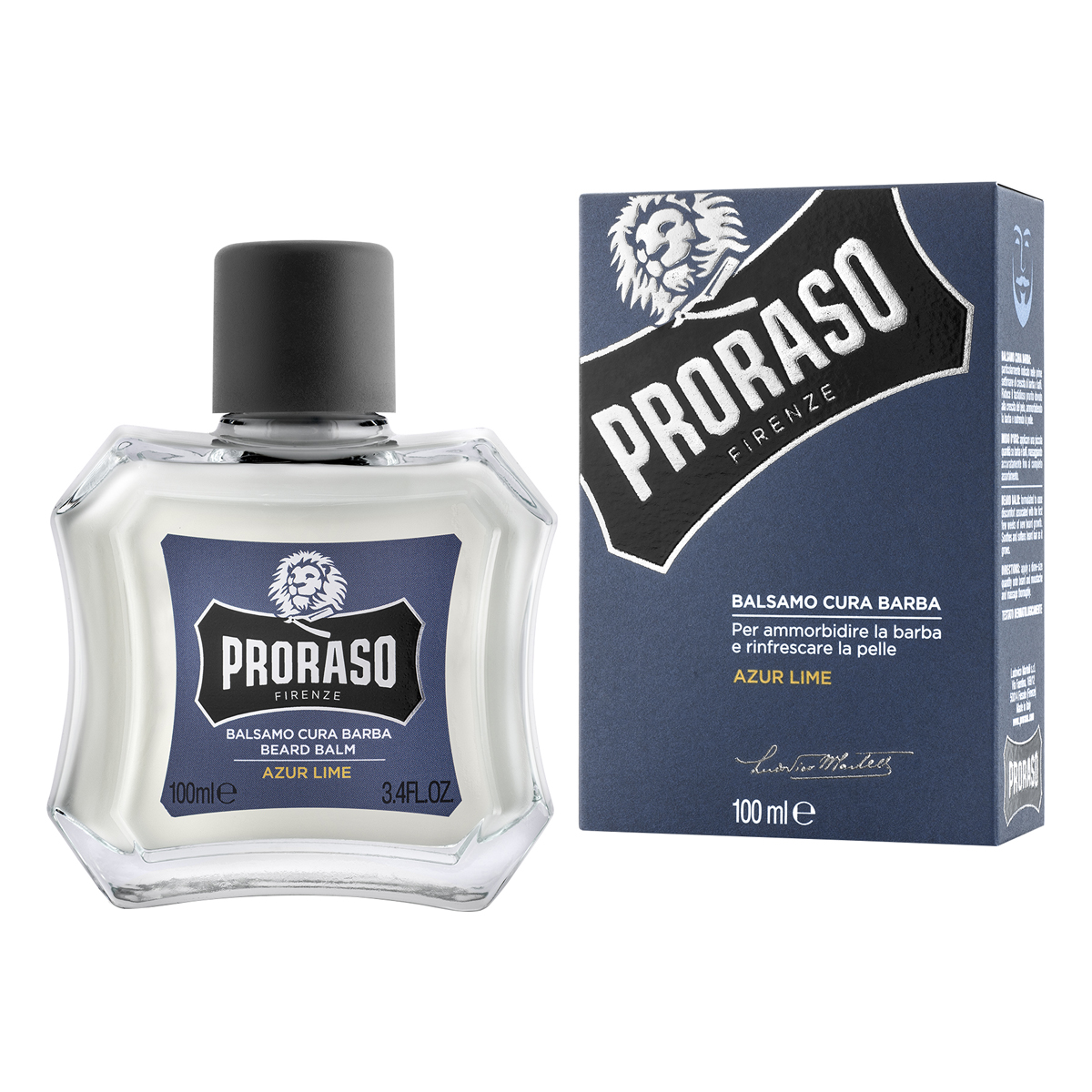 Bartbalsam PRORASO Azur Lime Beard Balm 100 ml
