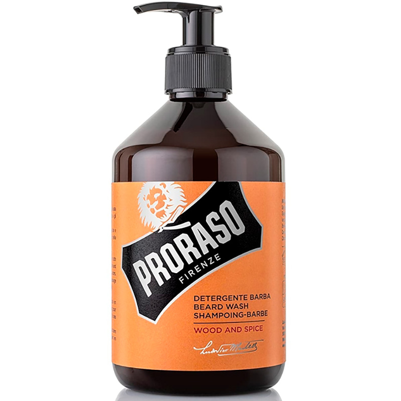 Bartshampoo PRORASO Wood & Spice 500 ml.