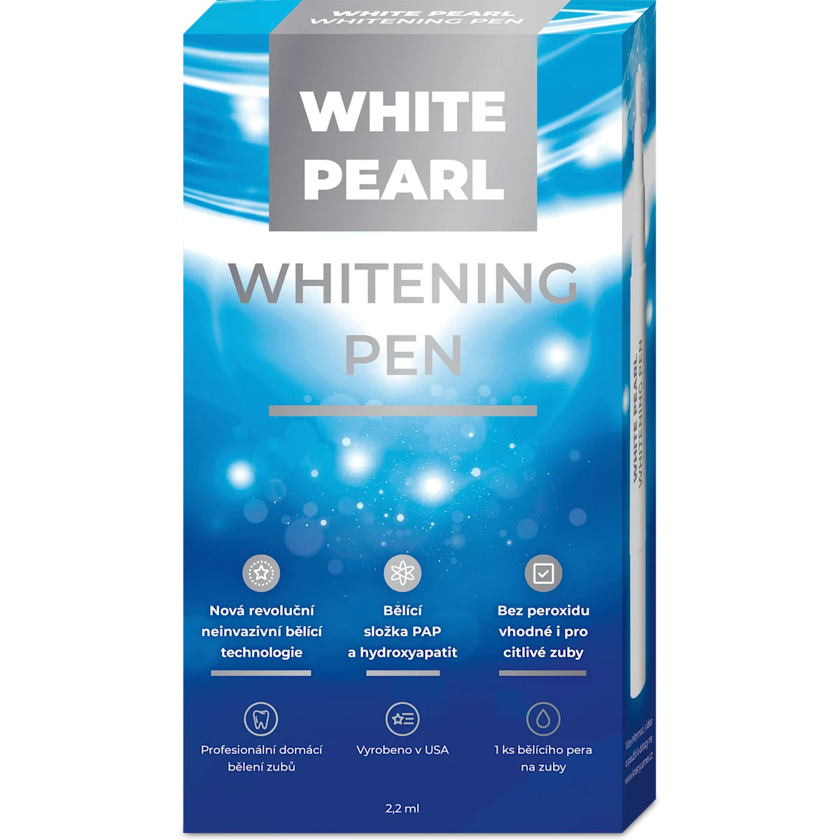 White Pearl Whitening Pen Zahnaufhellungsstift ohne Peroxid (2,2 ml)