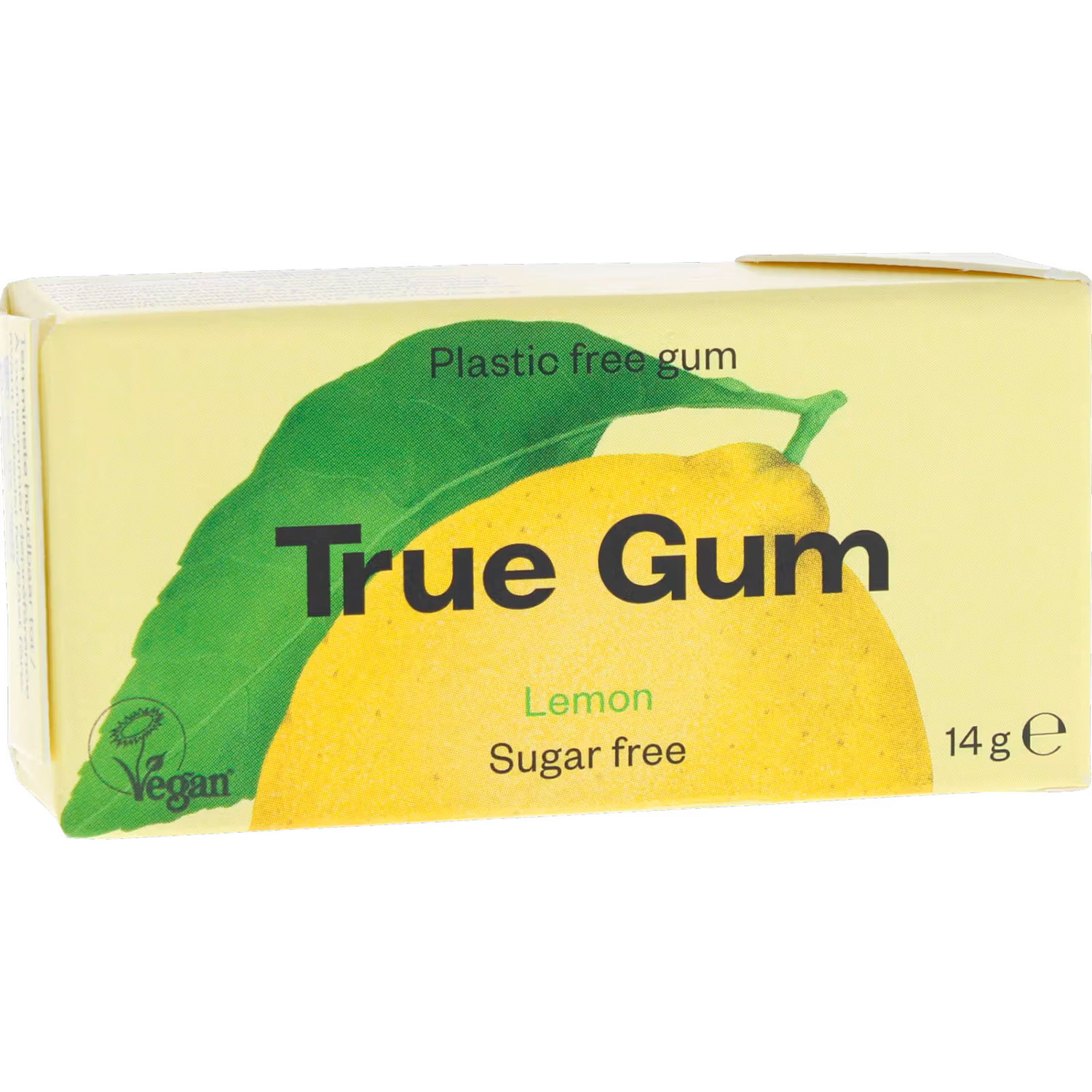 Naturlig Xylitol Kaugummi TRUE GUM Lemon 14g