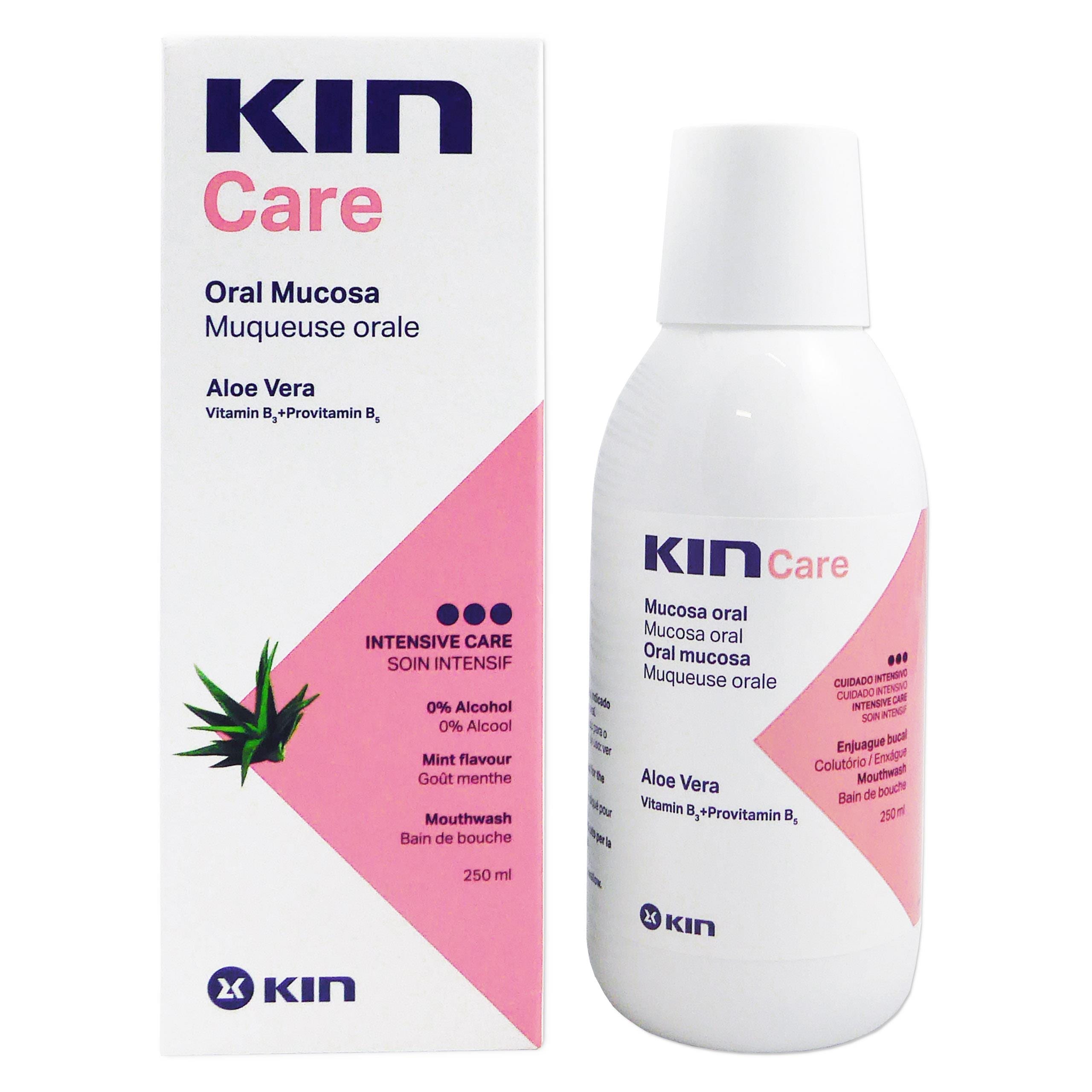 Mundskyl mod Mundtørhed KIN Care Oral Mucosa 250 ml.