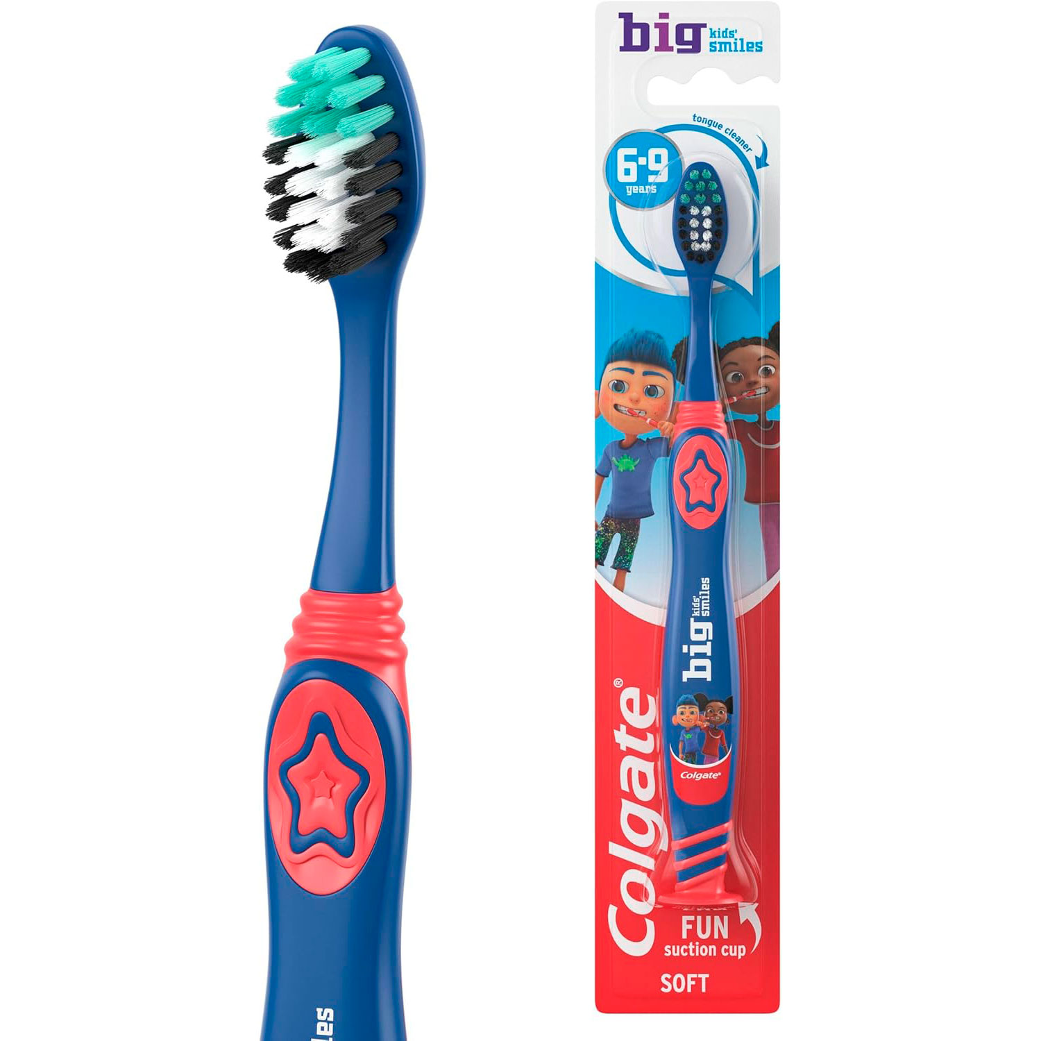 Colgate Kinderzahnbürste 69 Jahre Big Kids Smiles (Soft) BLAU