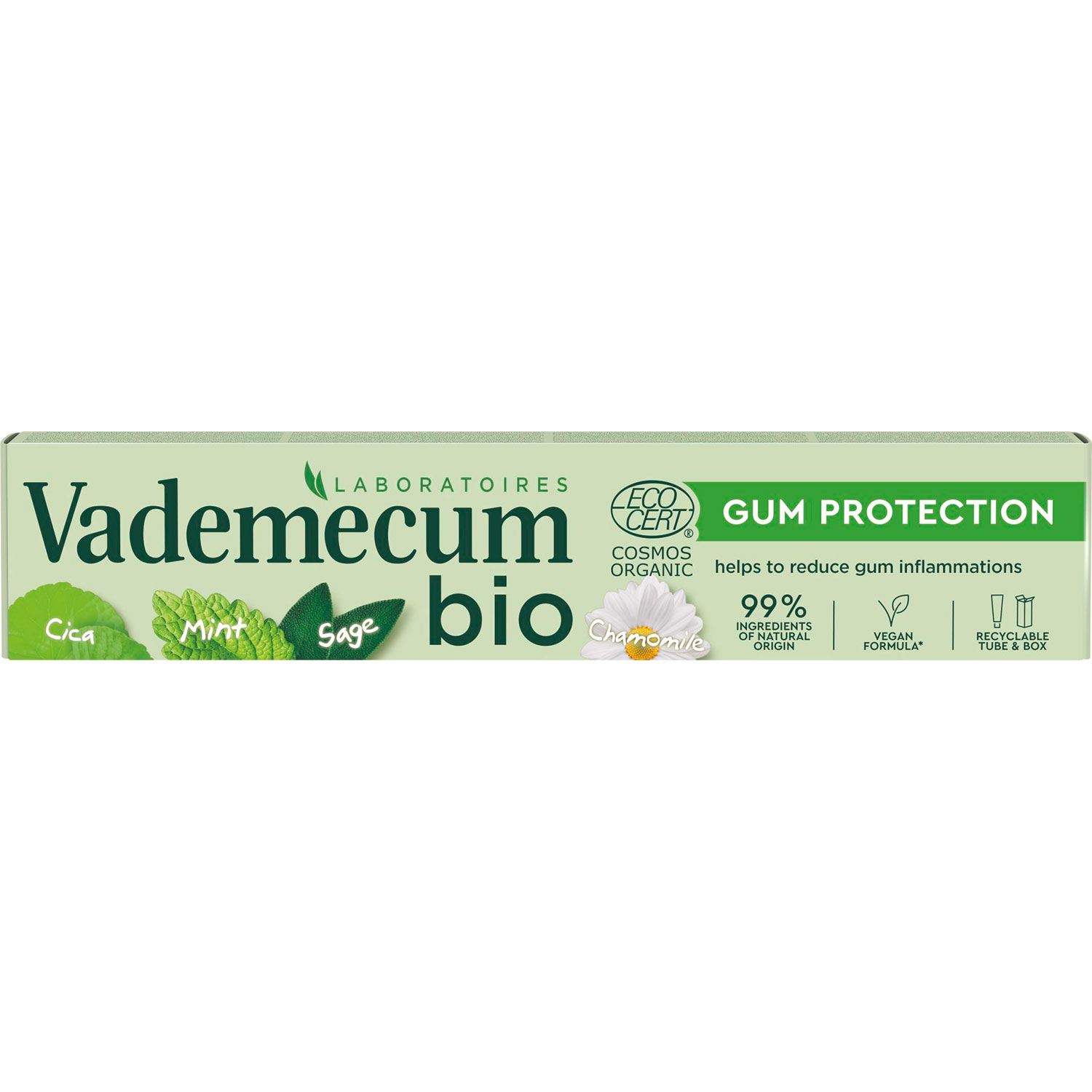 Ökologische Zahnpasta VADEMECUM Bio Gum Protection 75 ml