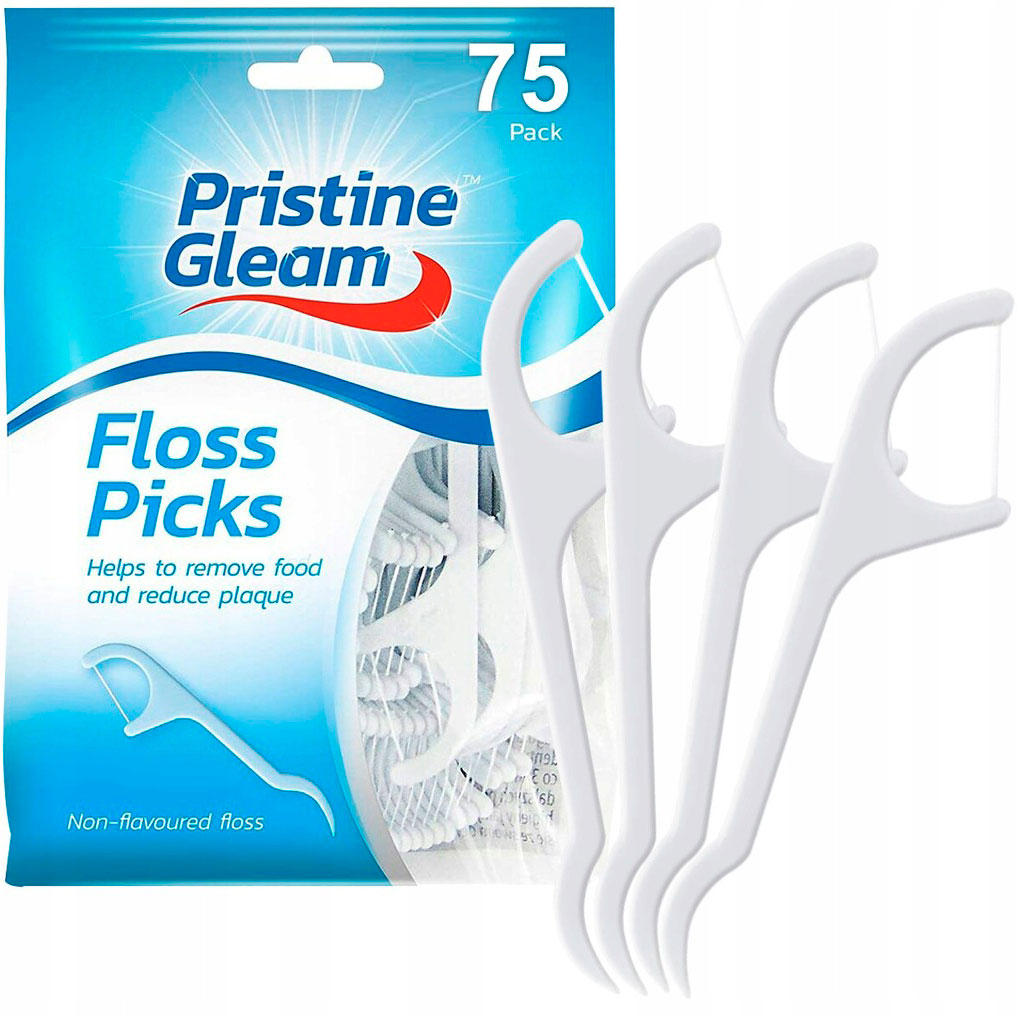 Zahnseidenbügel PRISTINA GLEAM Floss Picks 75 Stk.
