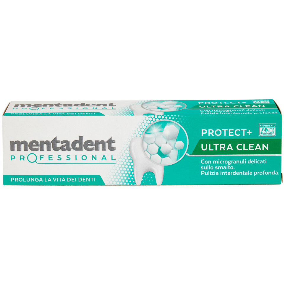 Hydroxyapatit Zahnpasta MENTADENT Professional Protect+ Ultra Clean 75 ml