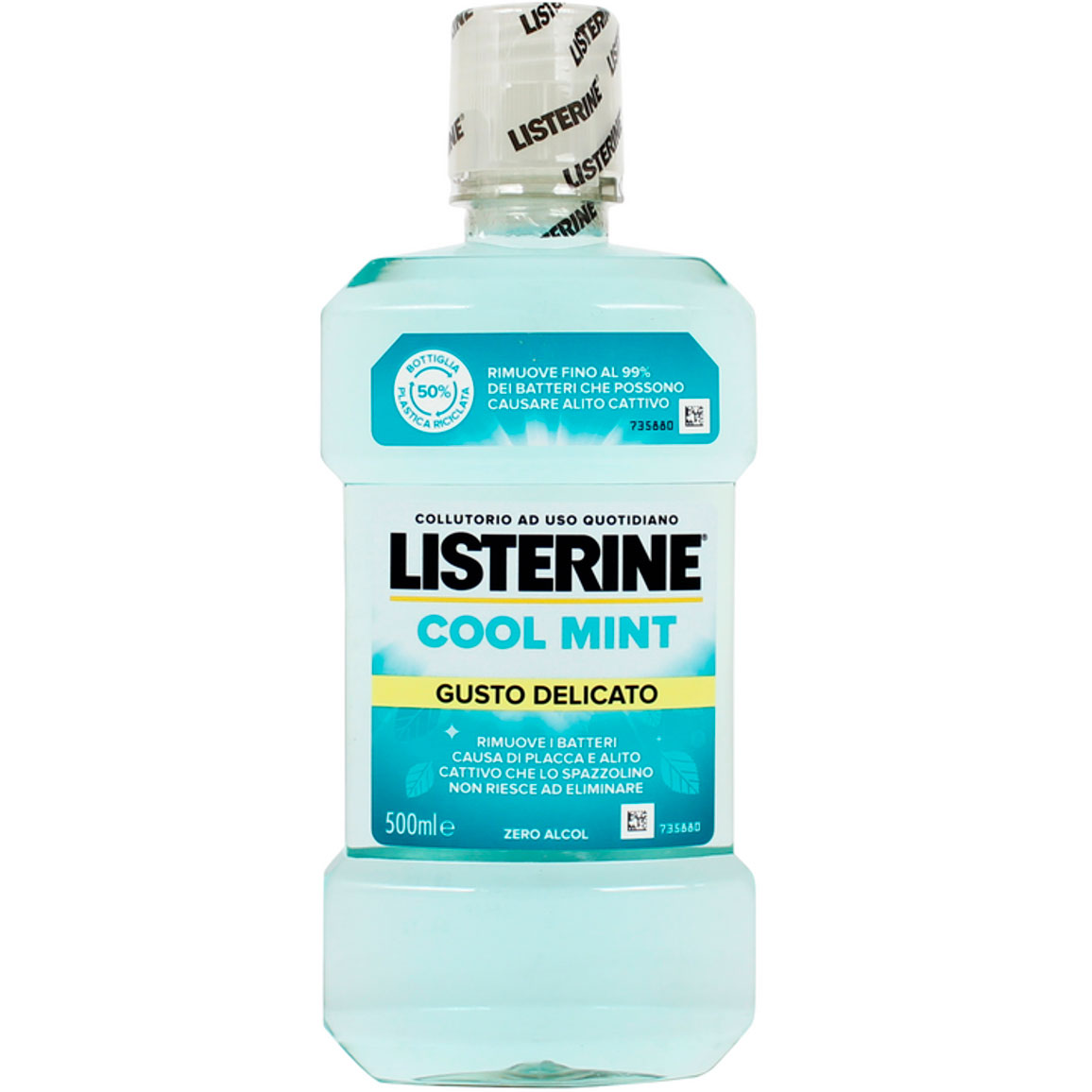 LISTERINE Alkoholfri Mundskyl Cool Mint Zero Delicate Taste 500 ml