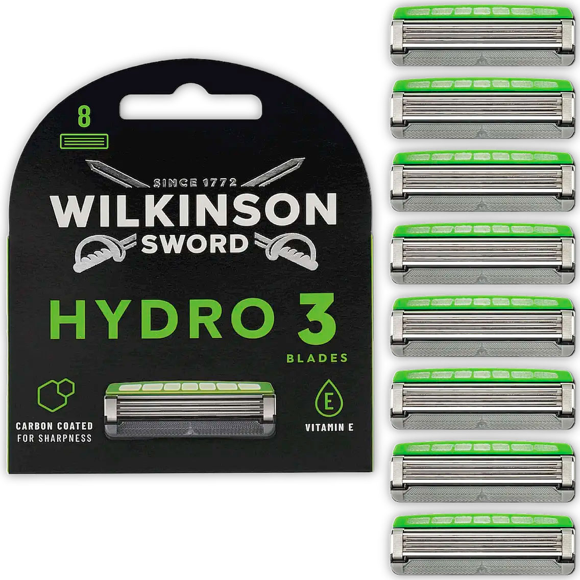 Wilkinson Barberblade 8 stk. Hydro 3 Skin Protection