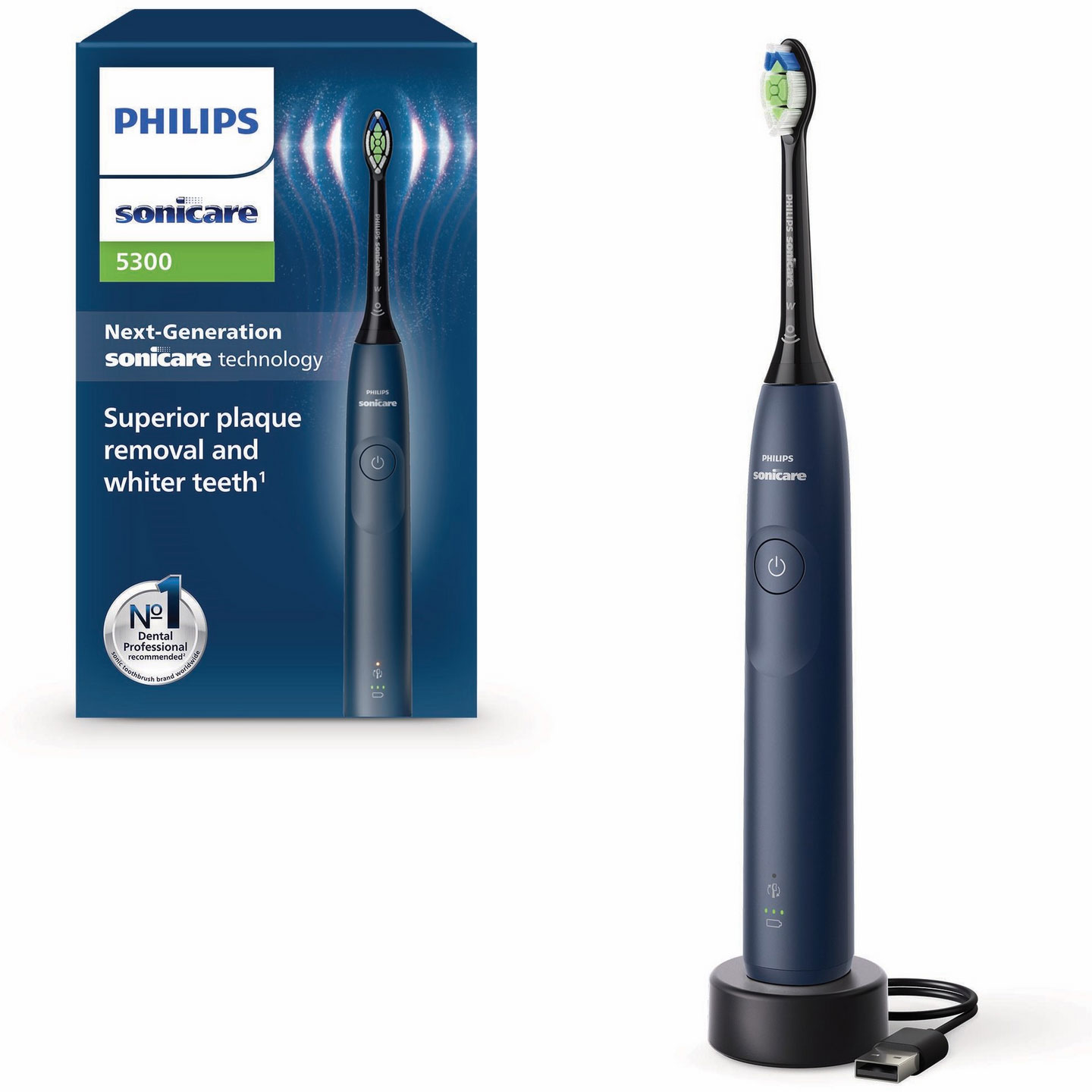 Philips Sonicare 5300 Genopladelig El-Tandbørste Blue