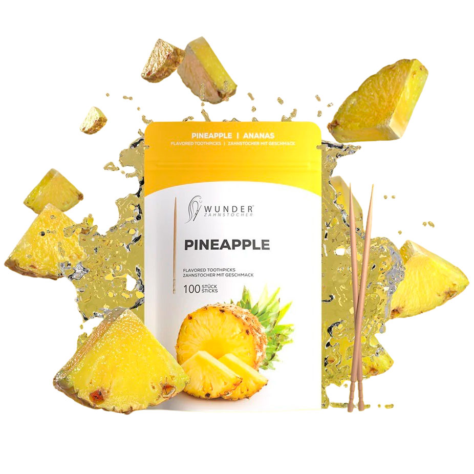 Wunder Tandstikker Med Smag Pineapple Refill