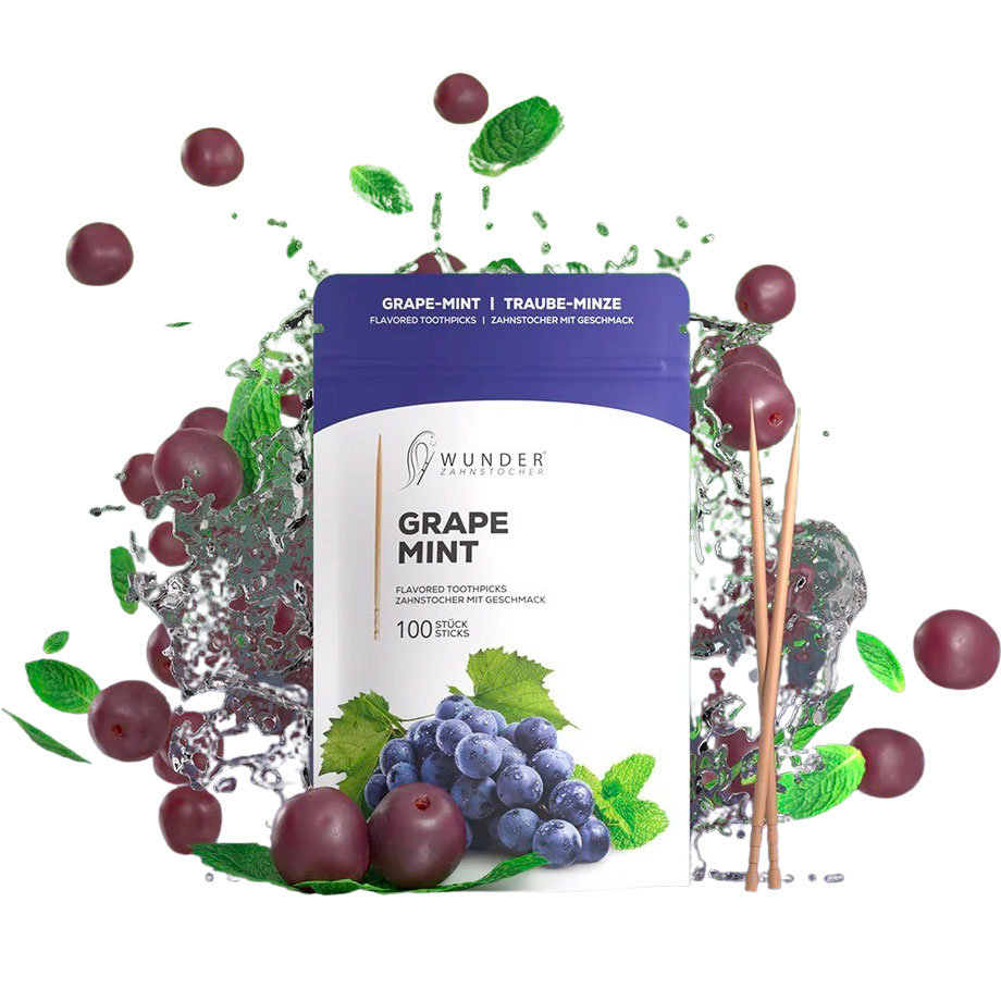 Wunder Zahnstocher Aromatisierte Traube- Mint Nachfüllpackung