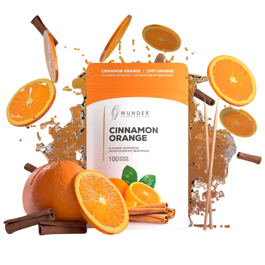 Wunder Zahnstocher Aromatisierte Cinnamon + Orange Nachfüllpackung