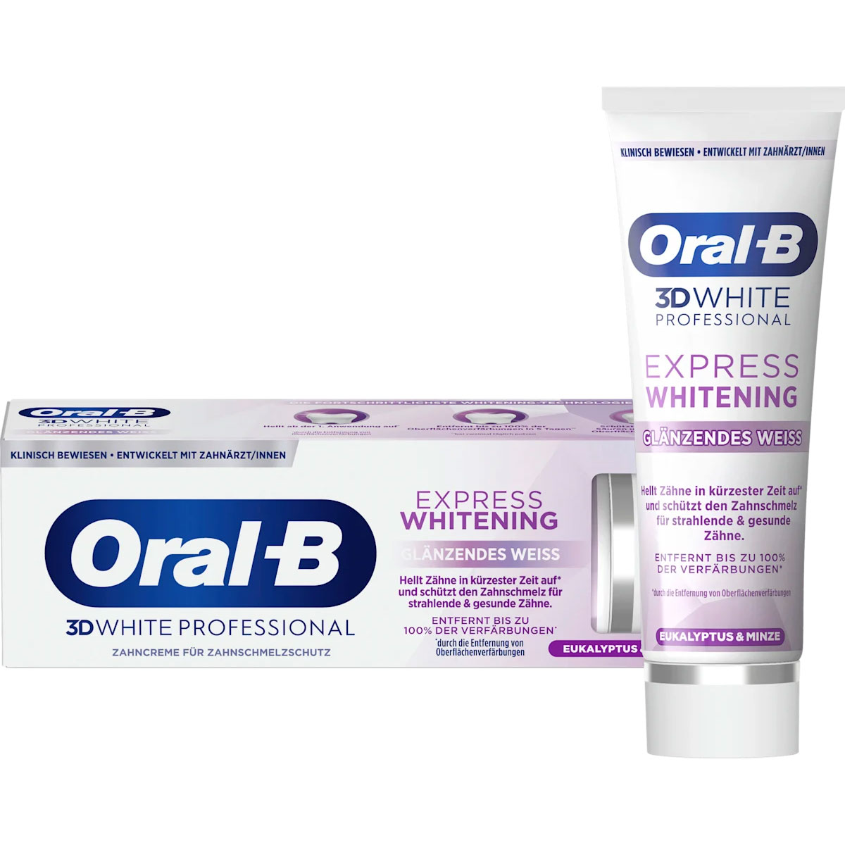 Zahnaufhellung Zahncreme ORAL-B 3D White 3D White Professional Express Brilliant White 75 ml
