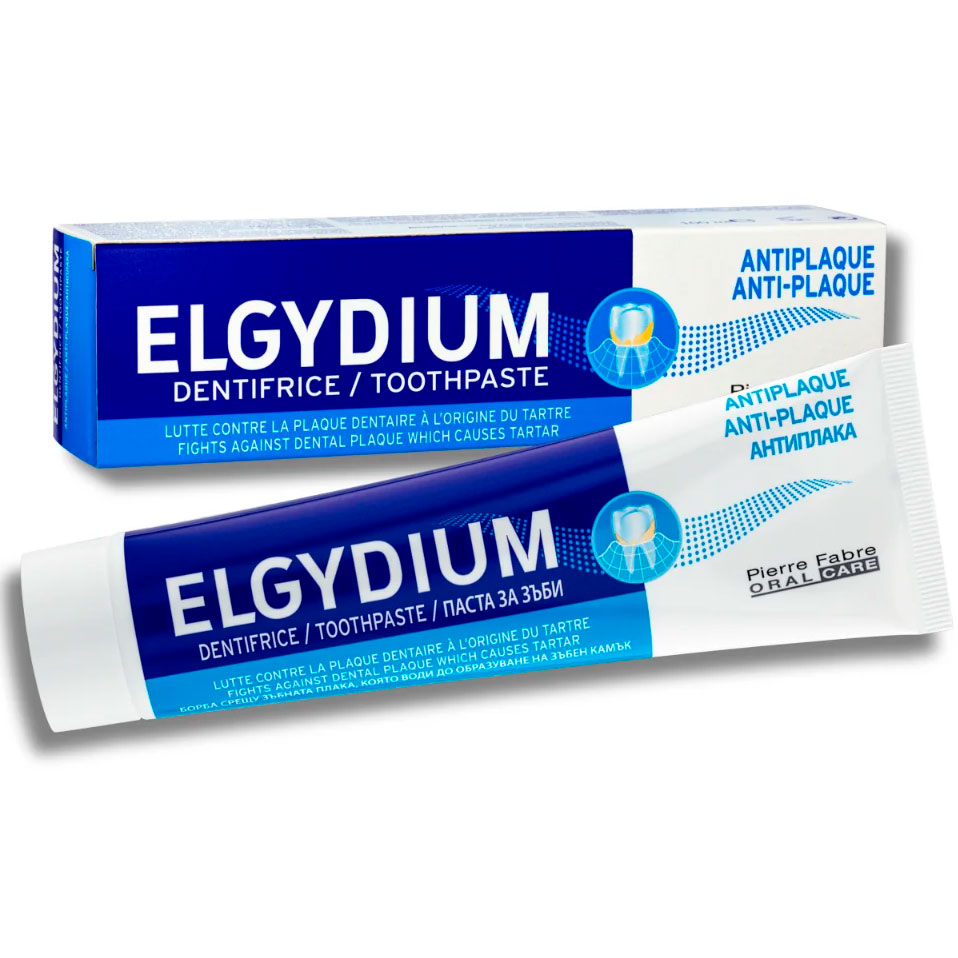 Klorhexedin Tandpasta ELGYDIUM Anti-Plaque 75 ml.