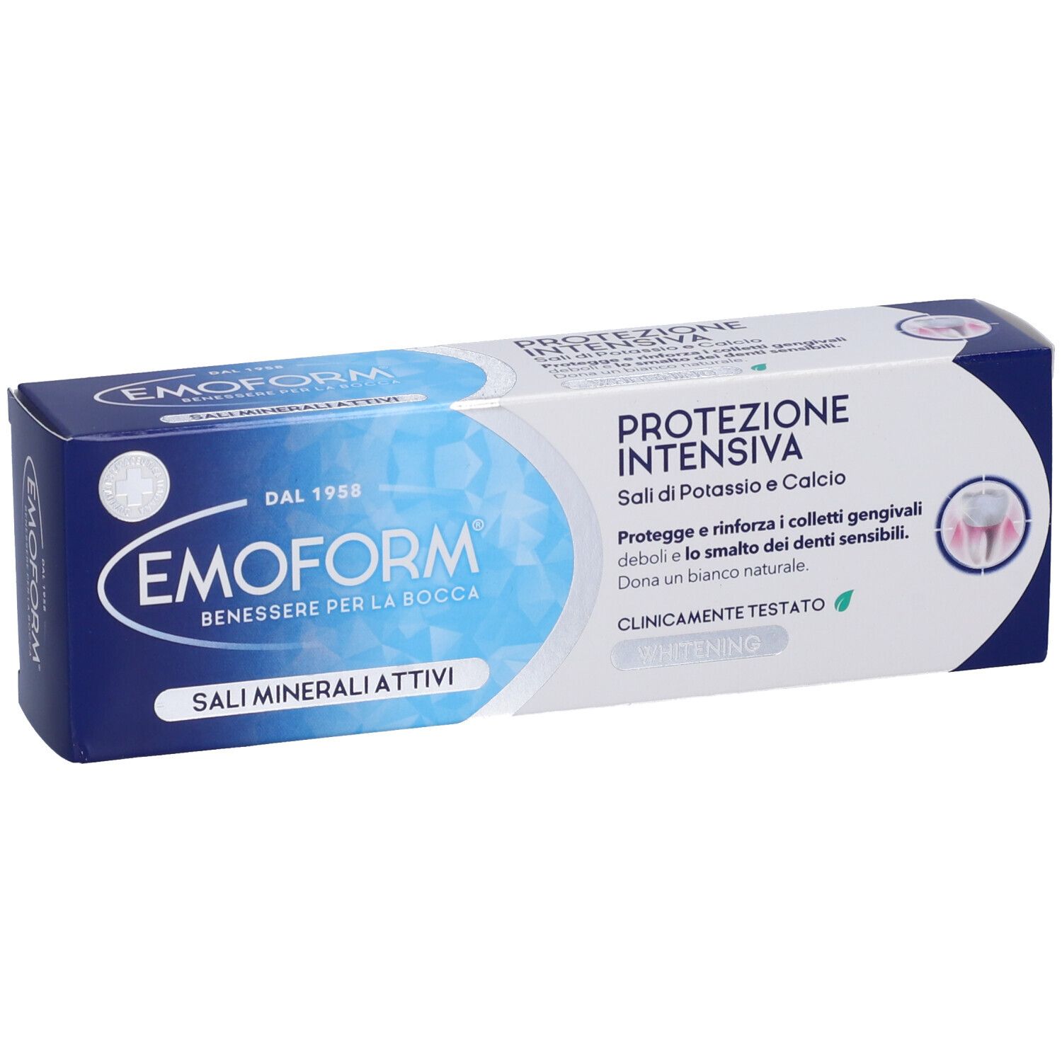 Zahnpasta für empfindliche Zahnhälse & sensible Zähne EMOFORM Intensive Protection 75 ml.