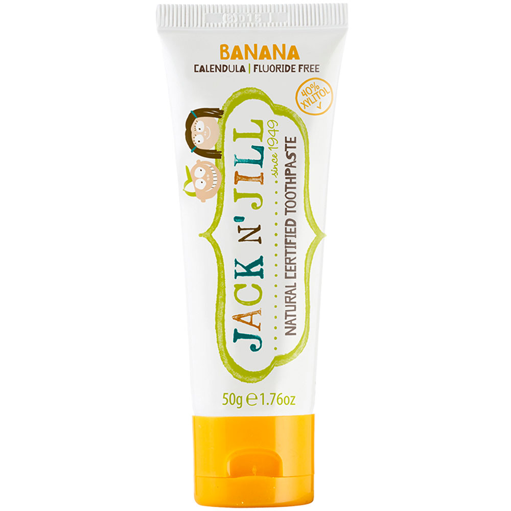 Økologisk Xylitol Børnetandpasta JACK N' JILL Kids Banana 50g - Jack N Jill Tandpasta