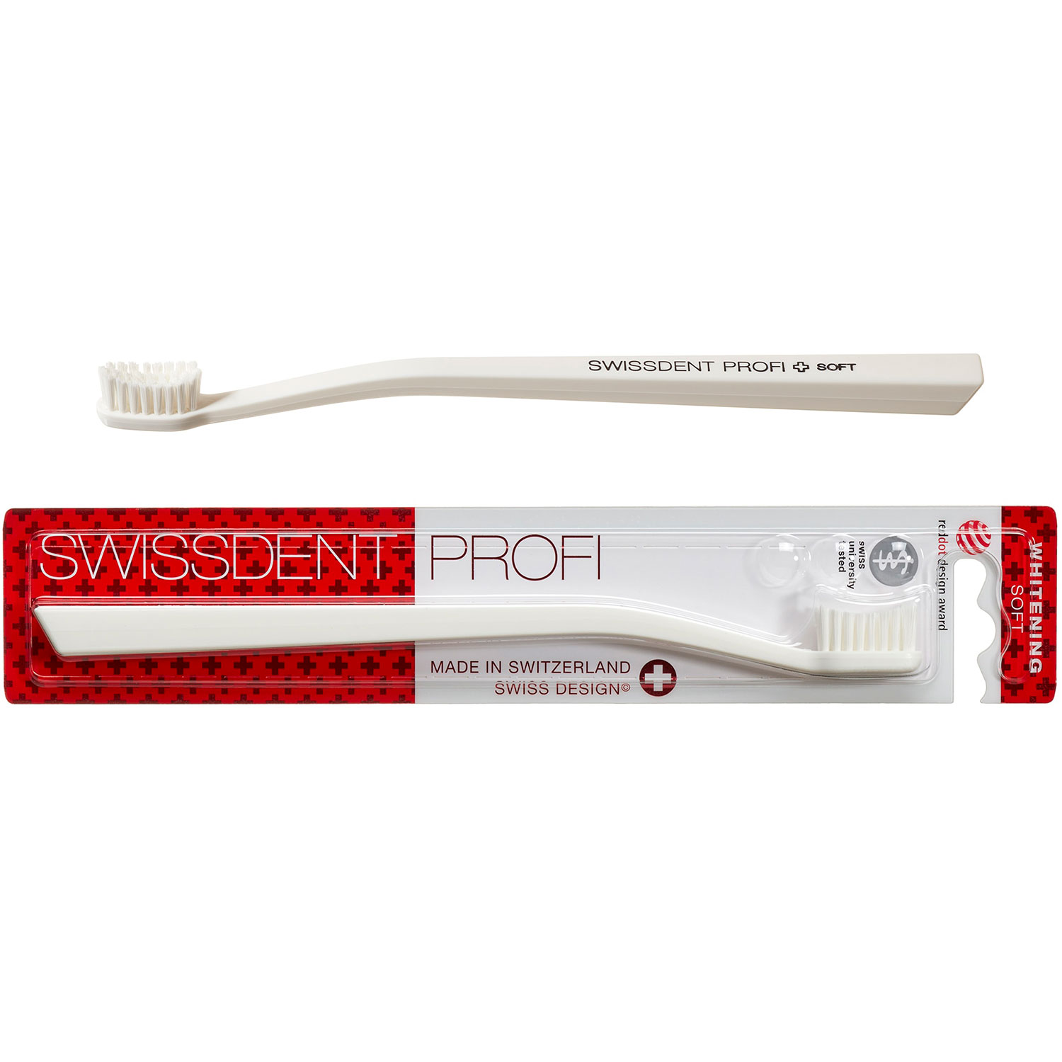 Whitening Zahnbürste SWISSDENT Profi Soft White