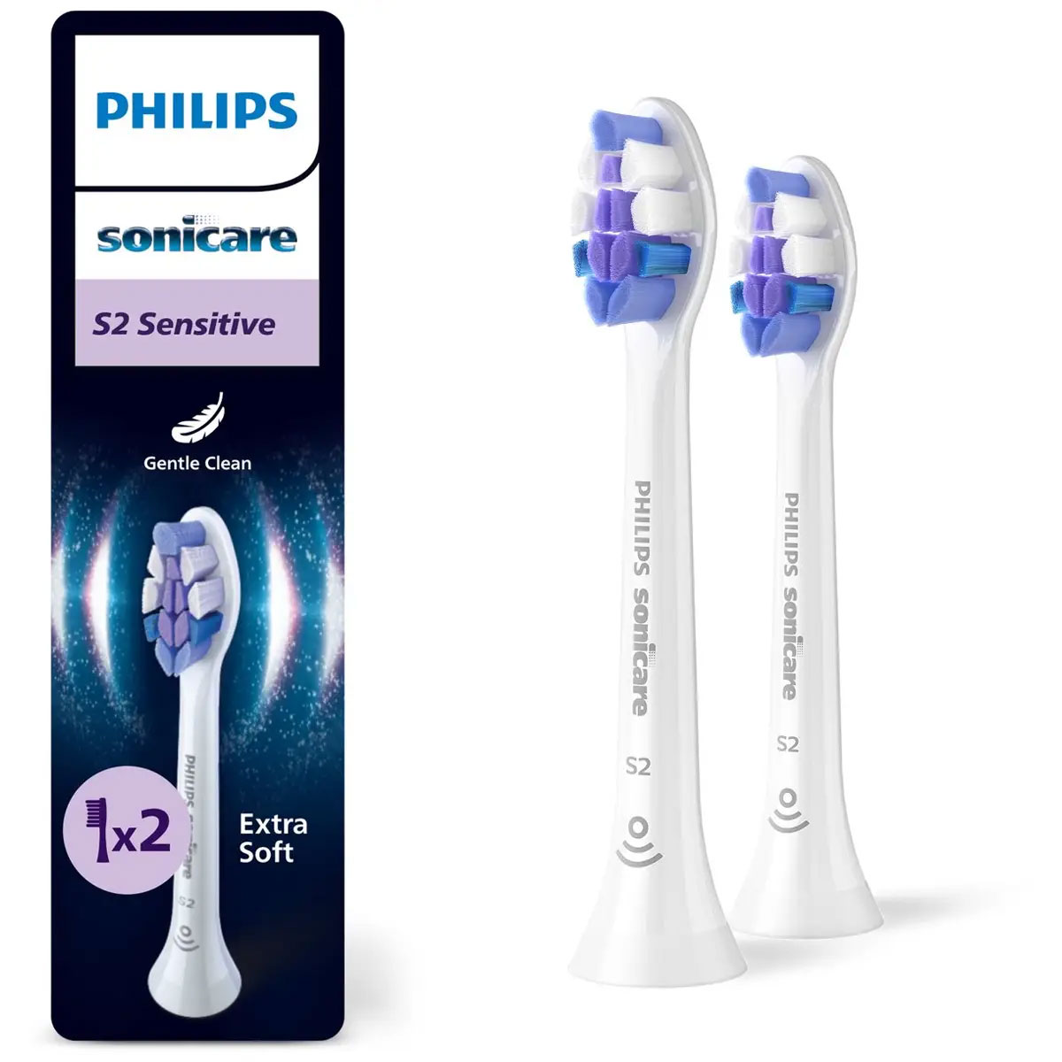 Philips Sonicare Sensitive S2 Børstehoveder 2 stk.