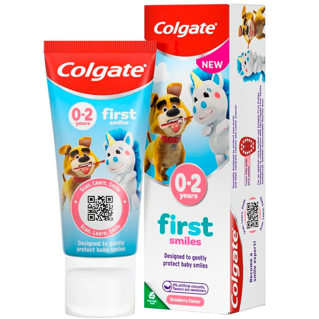 Colgate Børnetandpasta First Smiles Strawberry 0-2 år 50 ml