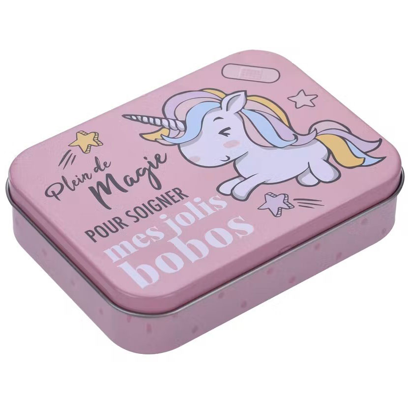 Børneplaster Unicorn Metaldåse Enhjørning