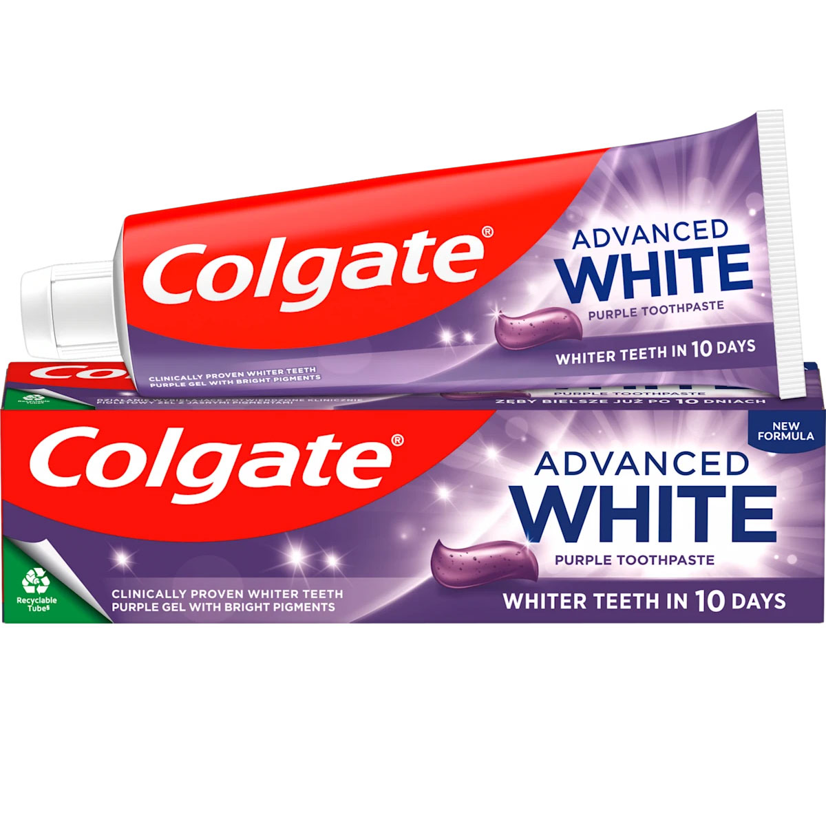 Whitening Zahnpasta COLGATE Advanced White Purple 75 ml