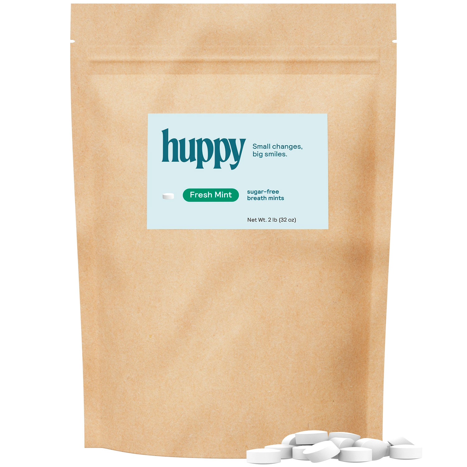 Xylitol Pastillen 1800 Stk. HUPPY Breath Mints 30oz