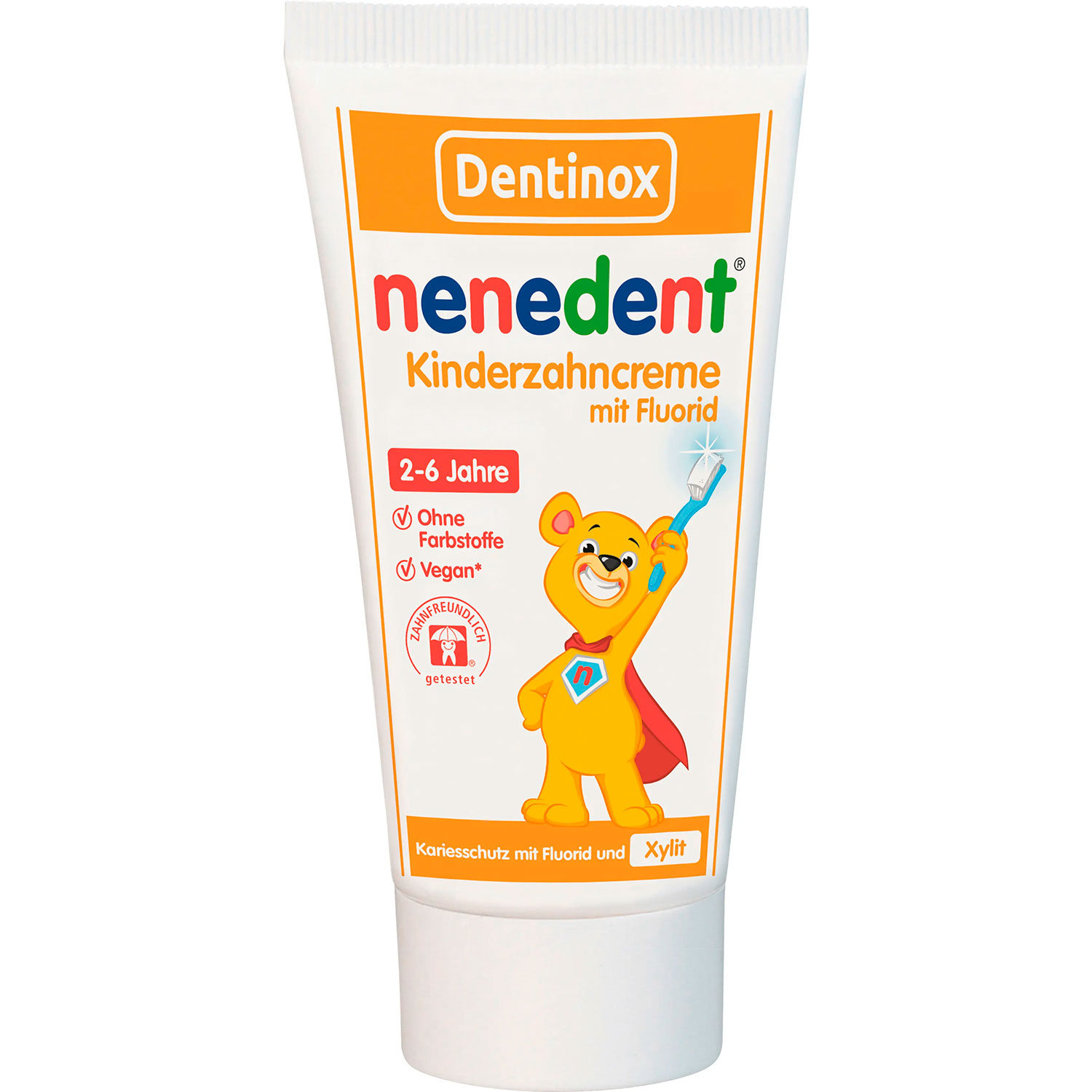 Xylitol Børnetandpasta NENEDENT Kids Med Fluor 2-6 år - 50 ml - Nenedent Tandpasta