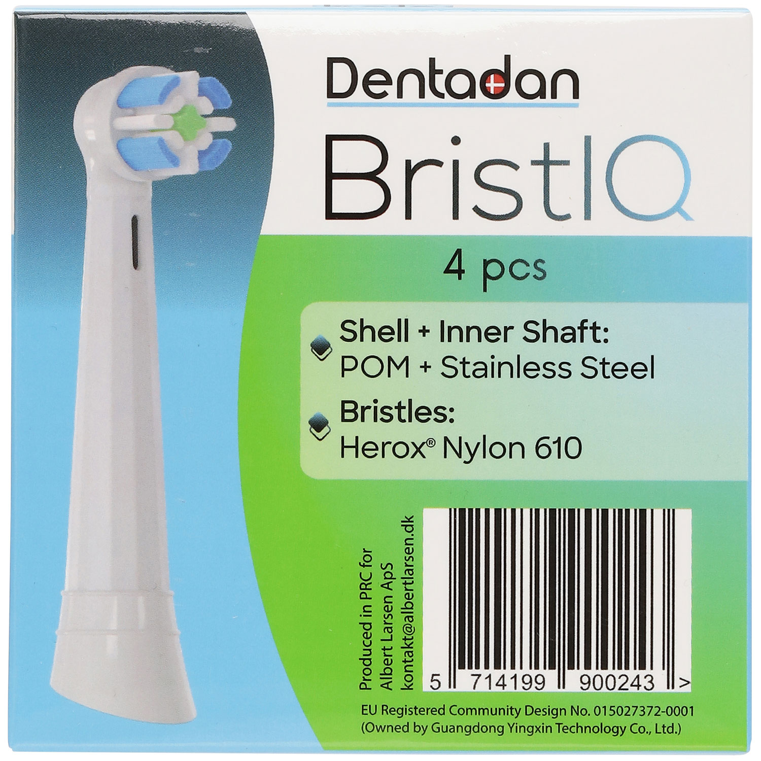 Børstehoveder til Oral-B iO Eltandbørster Dentadan Bristlq Kompatible 4 stk.