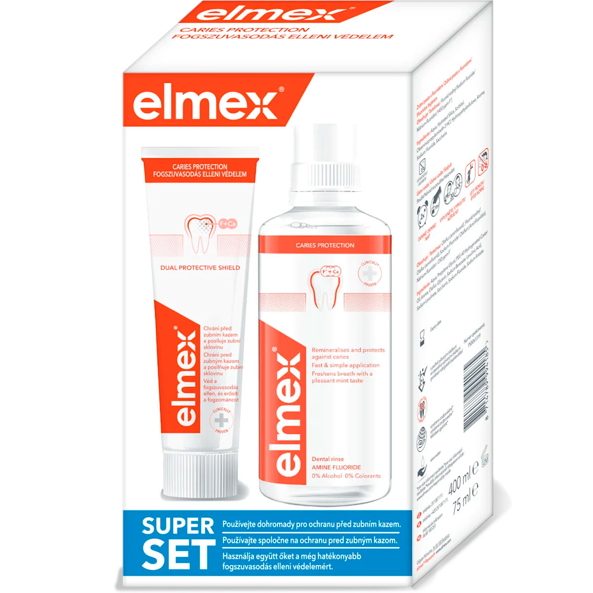 ELMEX Caries Protection Munddusche & Zahnpasta